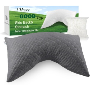 CHxxy Cervical Pillow for Neck and Shoulder Pain, Ergonomic Memory Foam Pillow for Sleeping, Contour Pillows for Neck Pain, Orthopedic Pillow for Side, Back, Stomach Sleepers